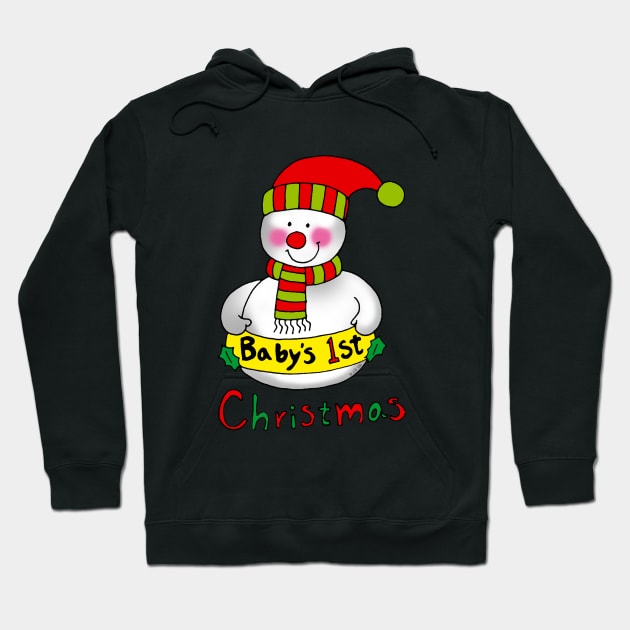 baby's 1st Christmas Hoodie by cartoonygifts